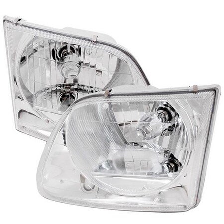 Overtime Crystal Housing Headlights for 97 to 03 Ford F150- Chrome OV3201459